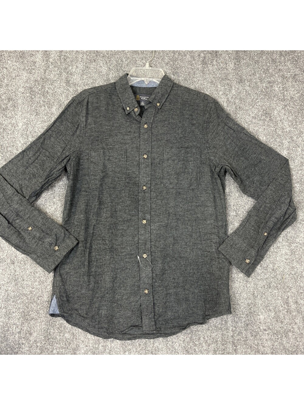 Wallin & Bros Soft Flannel Long Sleeve Button-Down Untucked Style Men’s Medium